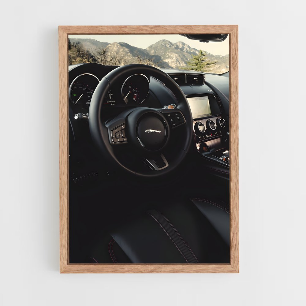 Poster Jaguar F-Type Interior (vue 4)